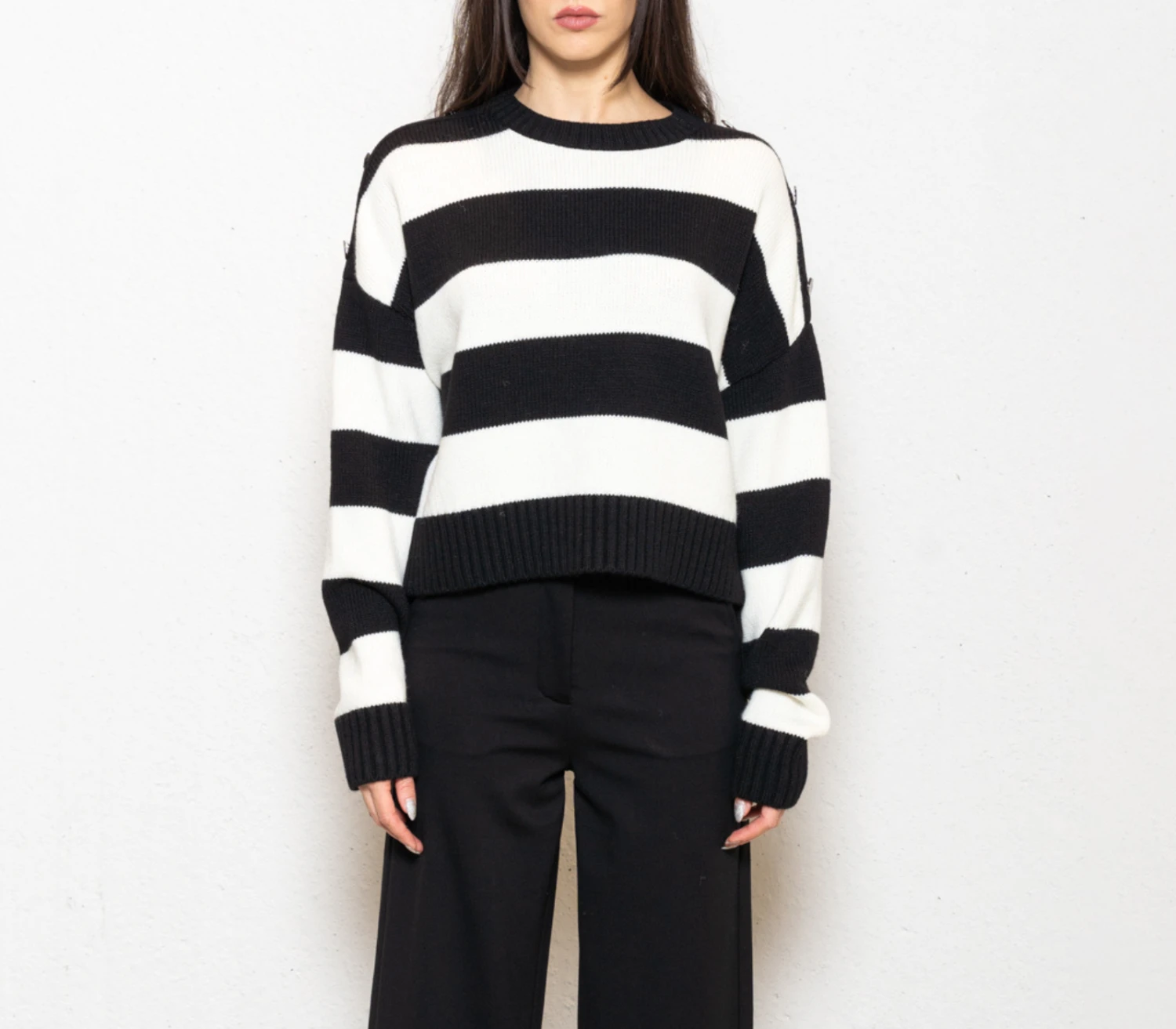 PULLOVER A RIGHE 4018 2 PULLOVER A RIGHE 4018 - immagine 2