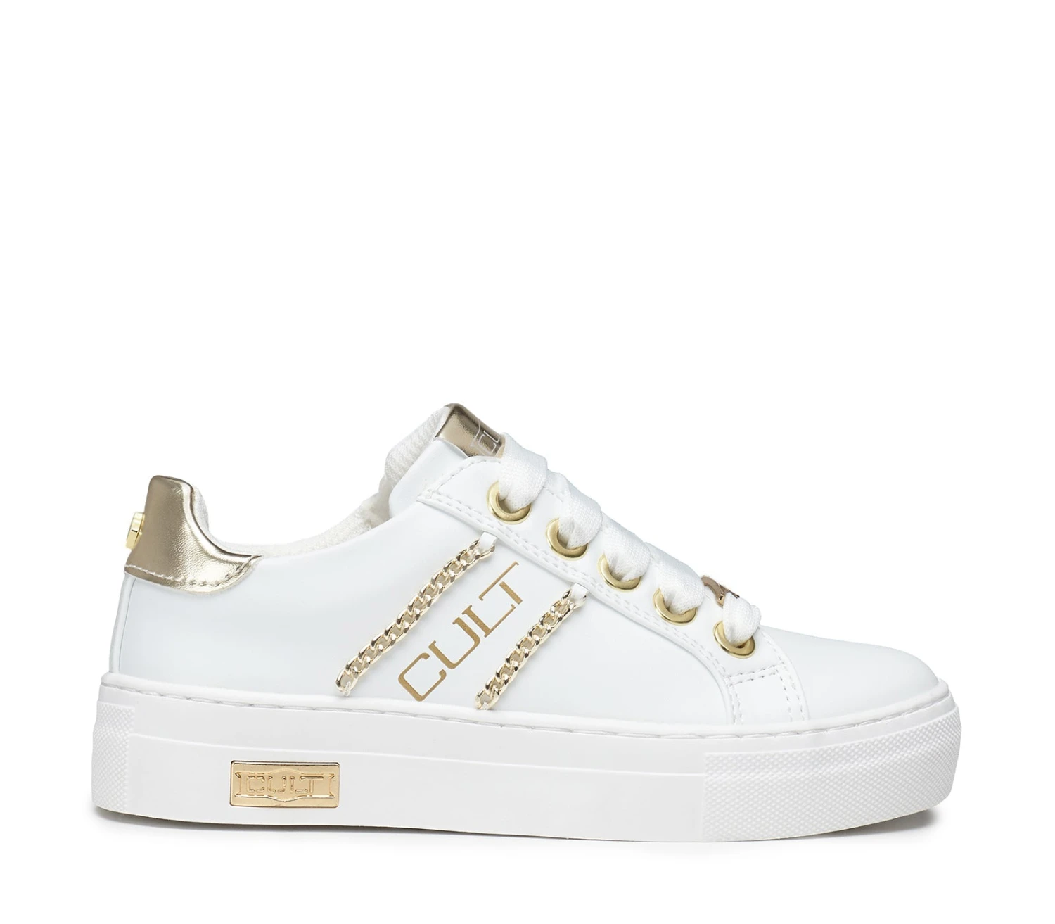 Cult SNEAKER KRUG BIANCA/ORO 1 Cult SNEAKER KRUG BIANCA/ORO